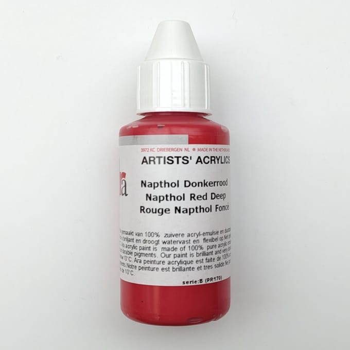 Acrylverf Ara 100ml - Napthol Donkerrood - B177