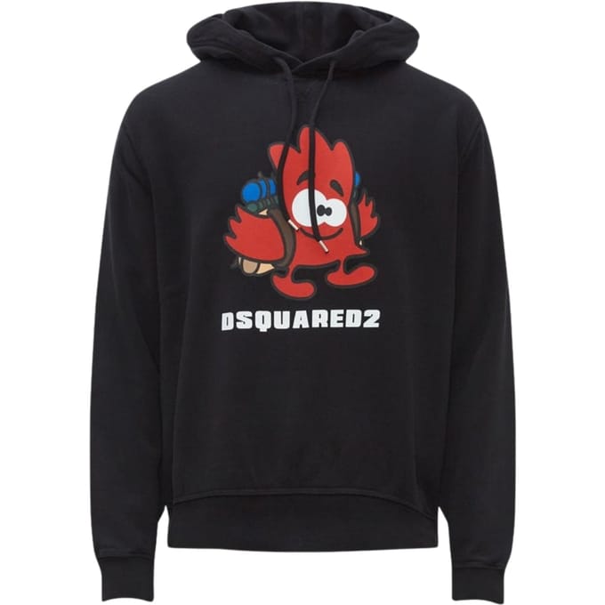 Dsquared2 Outdoor Maple Leaf Logo Zwarte Hoodie