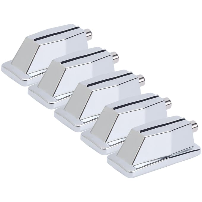 5 stuks Snaredrum Lug Klauwhaak Rechthoekig Verchroomd Bas Vervangingsonderdelen Accessoires white