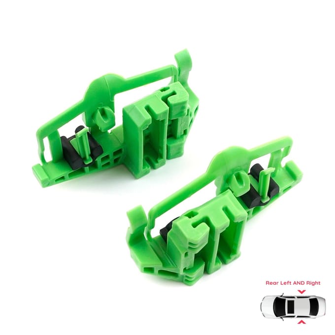 Clips de lève-vitre BWR698+BWR700 Arrière Gauche et Droite pour BMW 3 E90 E91 2004-2012 4/5 Portes 1 E87 2003-2012 5 Portes