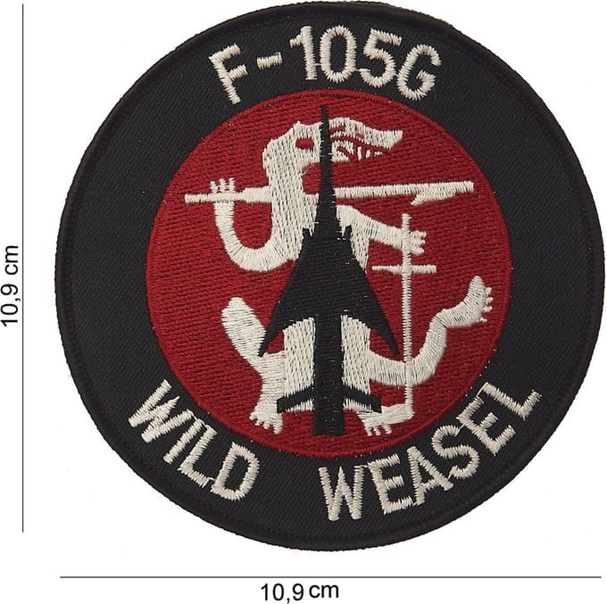 Embleem stof F-105G Wild weasel