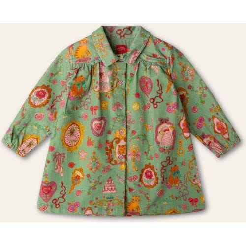 Oilily Daloulou Jurk- maat110/5yr Mistletoe