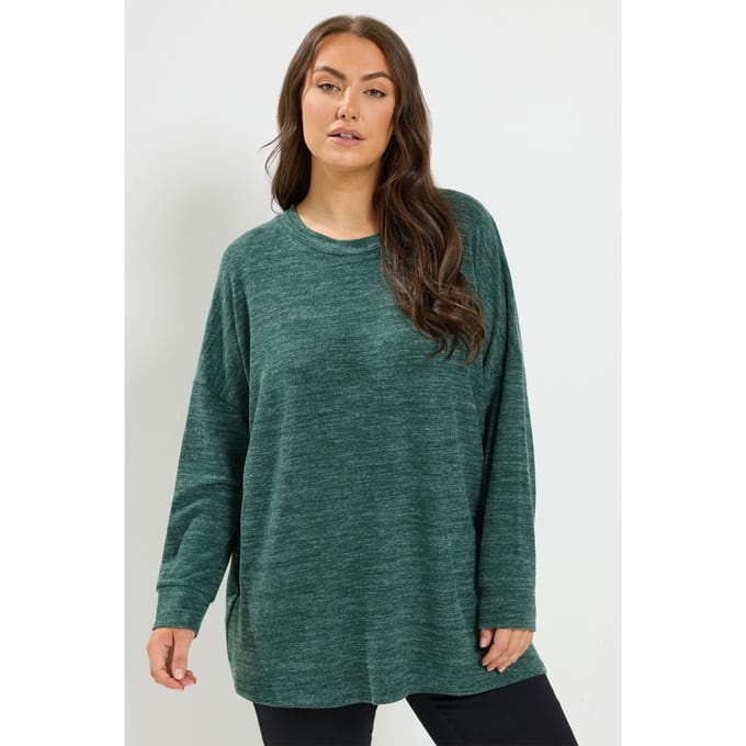 Yours Groene Zachte Trui Size 58-60