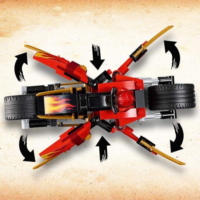 LEGO NINJAGO Zwaardmotor van Kai & Sneeuwscooter van Zane 70667