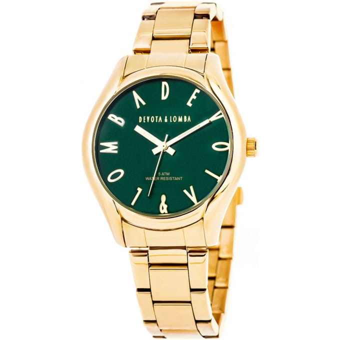 Devote & Lomba DL002U-02GREEN Unisex Horloge 41mm 5ATM