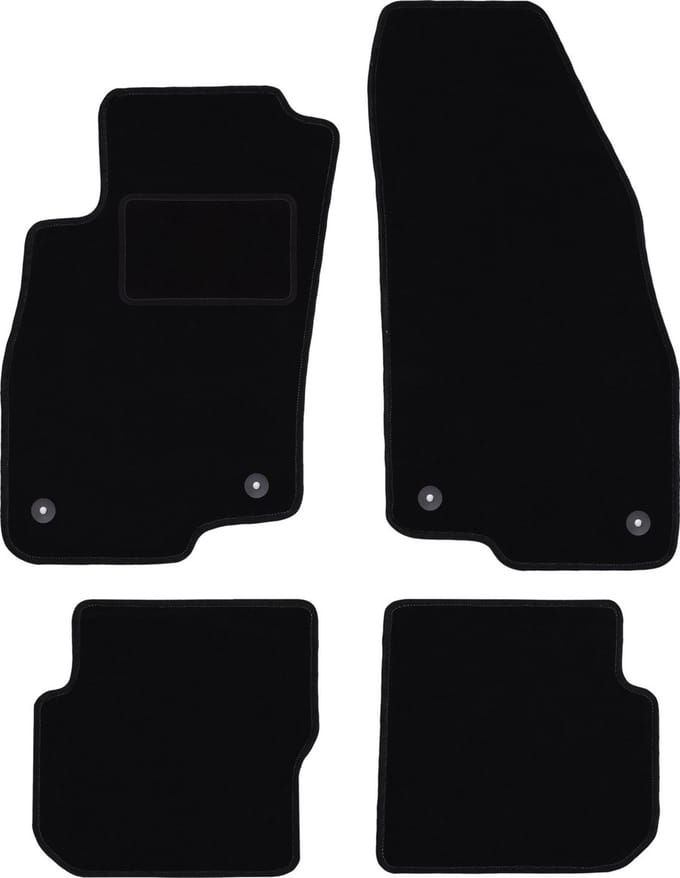 Zwarte veloursmatten voor: Alfa Romeo Mito hatchback (2008-2019)