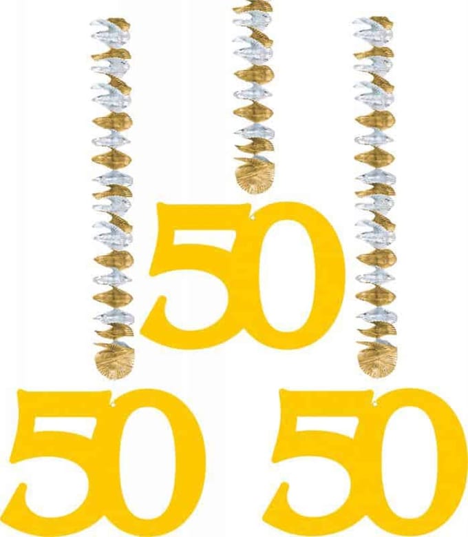 Folat - Hangdecoratie 50 goud