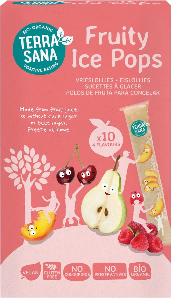 TerraSana Ice pops fruitsap bio 400 Milliliter
