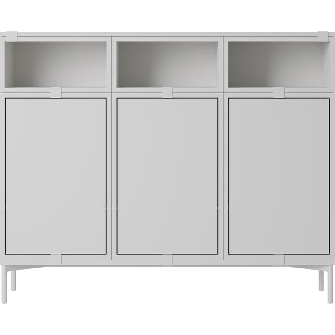 Muuto Stacked Storage Sideboard Configuratie 3 - grijs