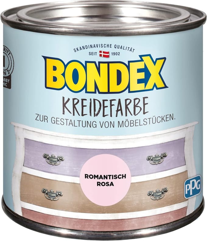 Bondex Krijtverf Romantisch Roze - 0,5L - 386523