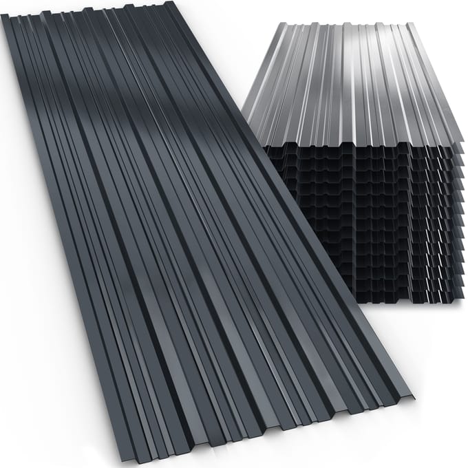 GARDEBRUK 14x Dakplaten– 110x46cm=7m2 Weerbestendig - Antraciet