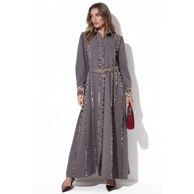 Leopardprint Maxi Hemdress