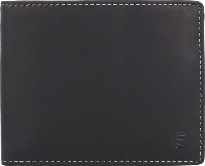 Esquire Leren Portemonnee Dallas Wallet Black Zwart