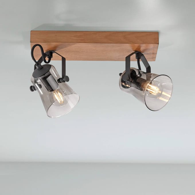 JUST LIGHT. GmbH Groene Langström plafondspot, 2-lamps