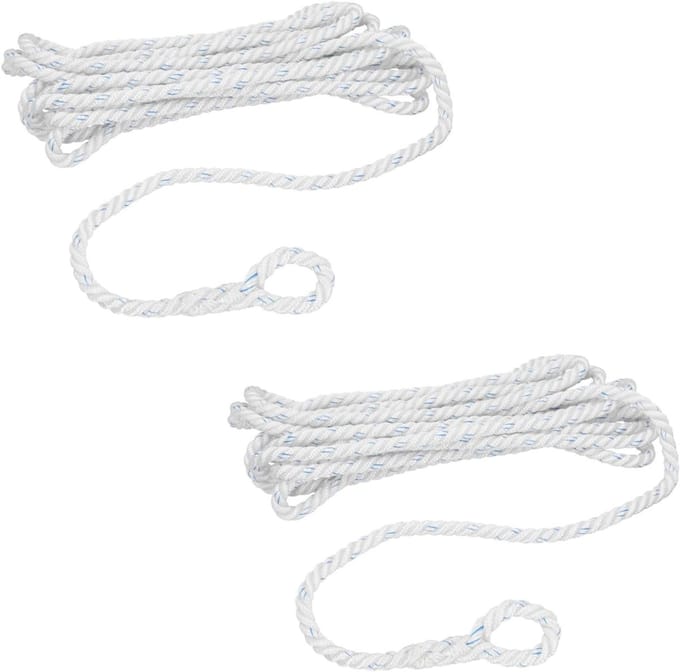 2 Pack Gesplitste Polyester Mooring Line 14mm x 10m Boot Dock Line Touw Warp