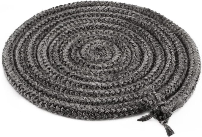 Allecto Plus - Afdichtingskoord van glasvezel 8 mm x 2 m - Rookoven en kachel afdichting