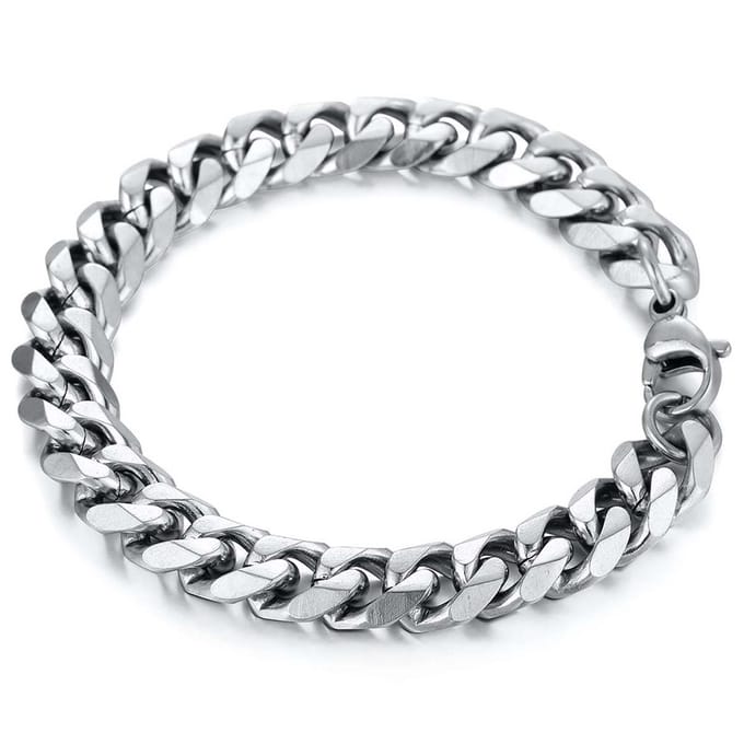Victorious 9mm Stalen Armband Heren – Zilver – 20cm