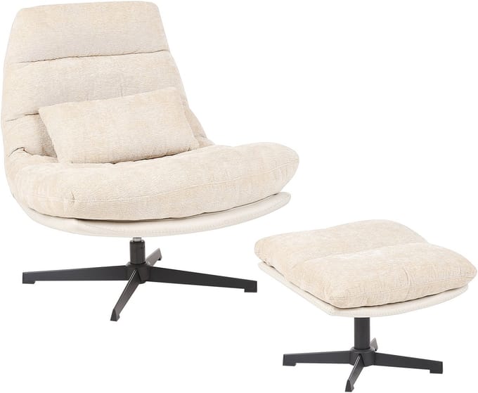 TOVIK - Fauteuil - Lichtbeige - Stof