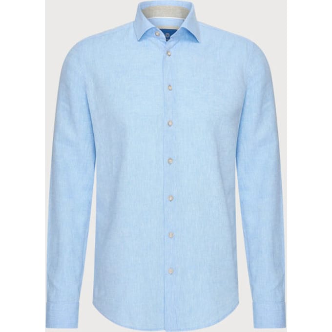 Blue Industry Het cotton linnen overhemd |