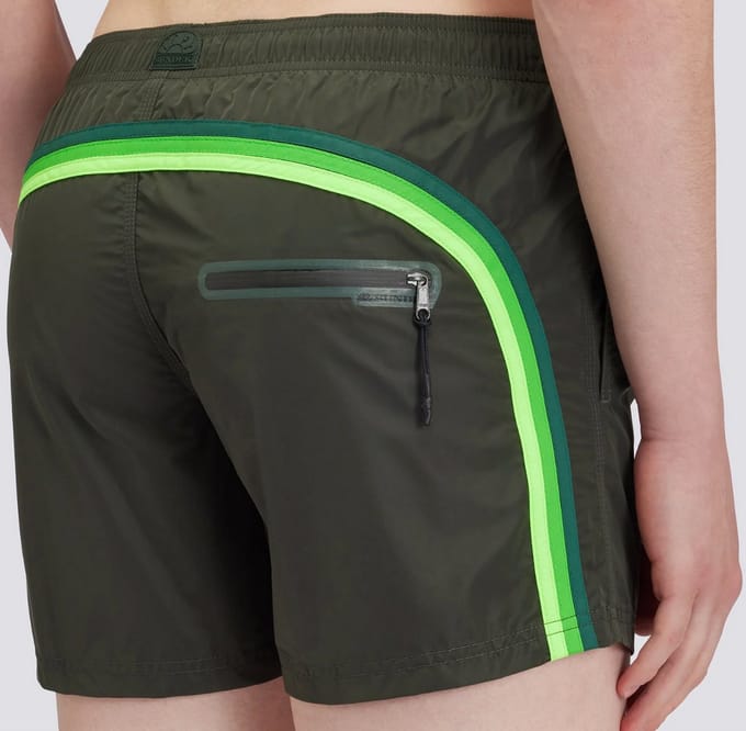 SUNDEK MEMORY STRETCH WAIST SWIM TRUNKS Pine-L