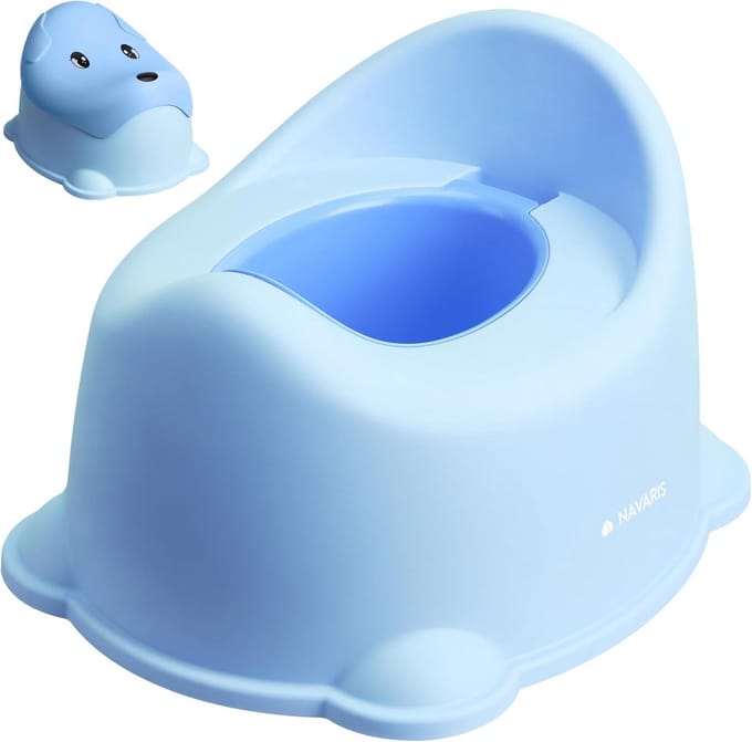 Potty met deksel voor peuters - blauw - comfortabel ontwerp