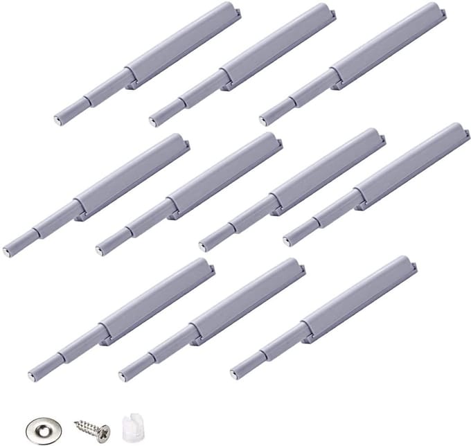 Dailygoods- Push-pull-systeem 10 Stuks - Magneetsluiting - Deurbeveiliging - Eenvoudig openen/sluiten - Drukknopfunctie - Geschikt voor deuren - Deursluiting
