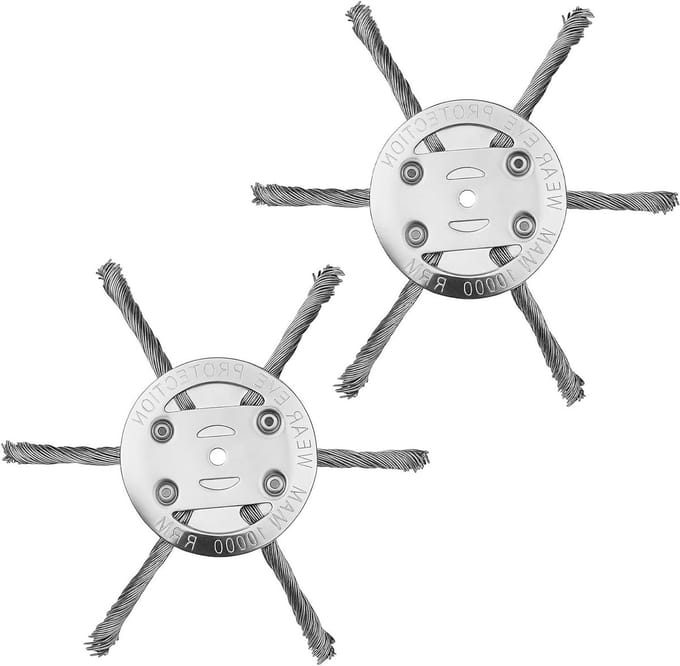 Solidchoice - Set van 2 Universele Stalen Trimmerkoppen voor Grastrimmers