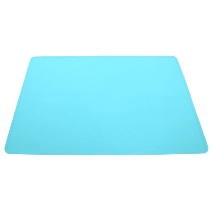 Siliconen Bakmat Deeg Rolmat Kneedmat met Schaal Keukengerei Bakvormen blue