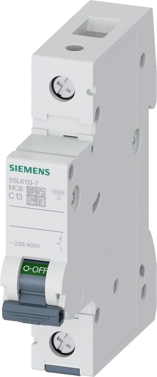 Zekeringautomaat 1-polig 13 A 230 V, 400 V Siemens 5SL61137