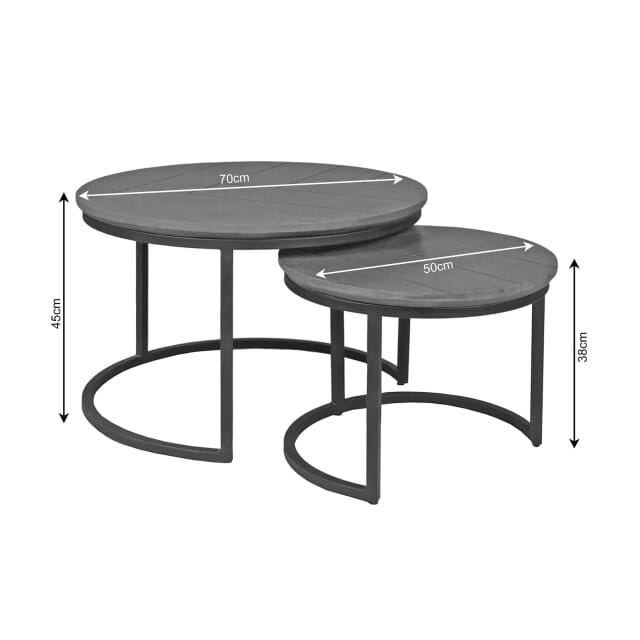 Starfurn - Salontafel Otik - Bruin - 70x70x45 cm