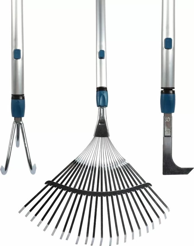 Talen Tools – Tuingereedschap combisysteem – 3-in-1 – Gazonhark – Tuinkrabber – Voegenmes