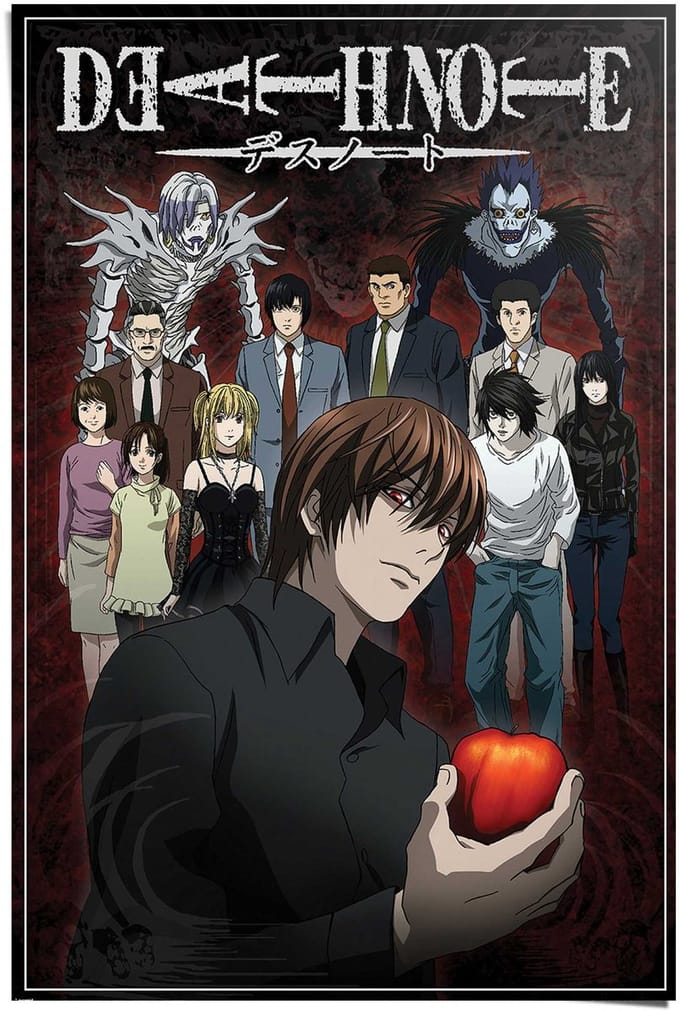 Poster Death Note - 91,5 x 61 - Papier - REINDERS