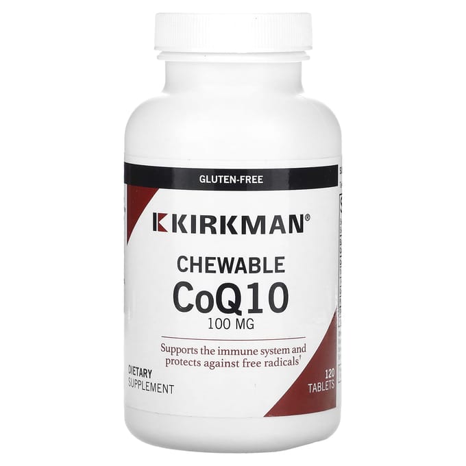 Kirkman Labs, CoQ10 à croquer, 100 mg, 120 comprimés
