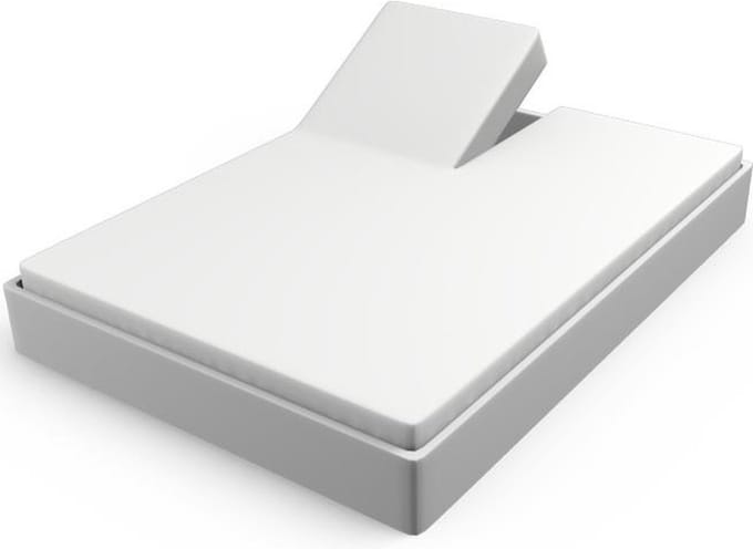 Briljant Home Waterdicht Molton Splittopper Hoeslaken - 180x200 - Matrasbeschermer - wit