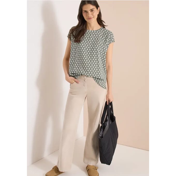 Blouse met ronde hals