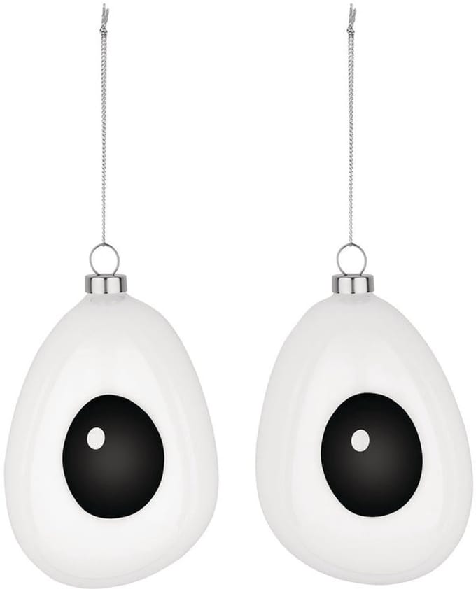 Alessi Holly - Kerstbal - Geblazen glas - Handgeschilderd