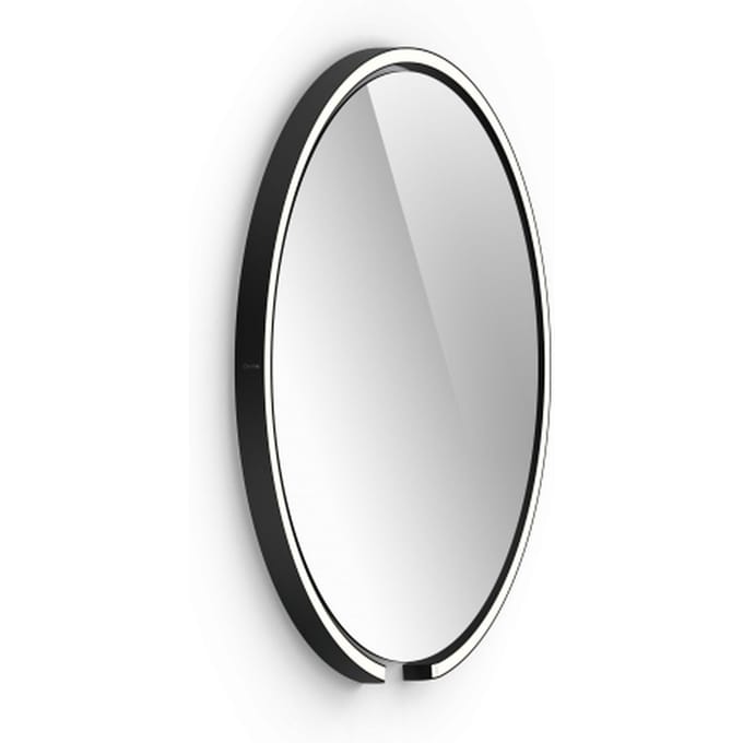 Occhio Sfera Wandspiegellamp - zwart mat - helder - 60 cm
