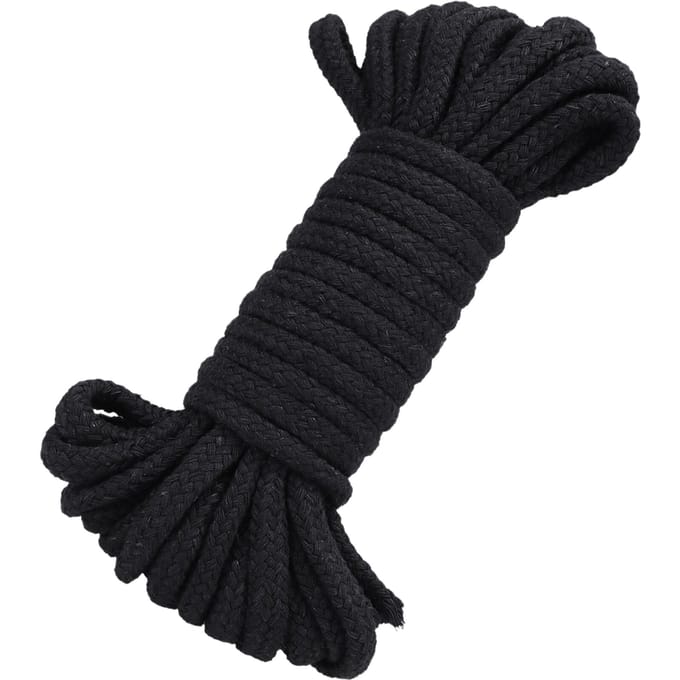 Doc Johnson - In A Bag - Katoenen Bondagetouw - 10m - Zwart