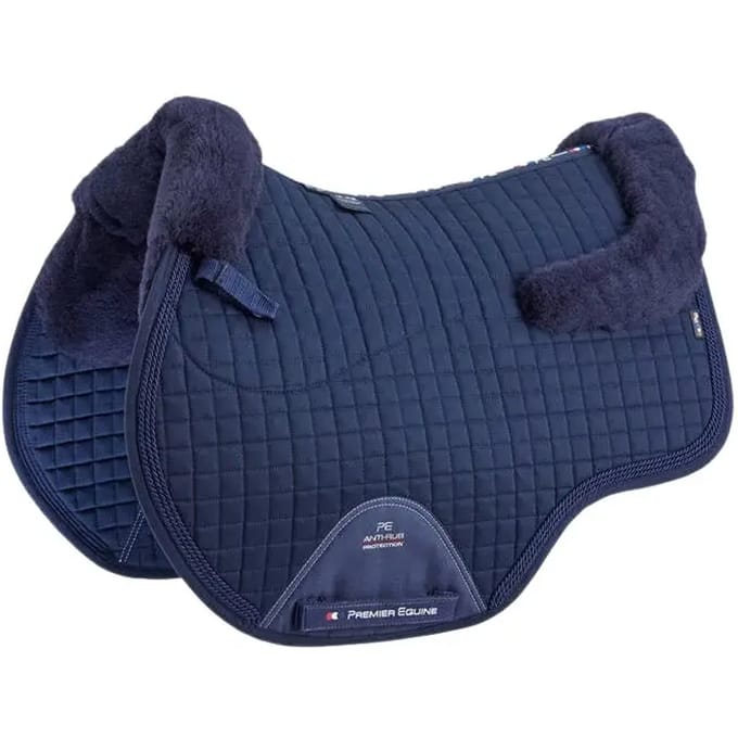 Premier Equine Cc Merino Wool European Gp/jump Square Zadeldekje Blauw Full