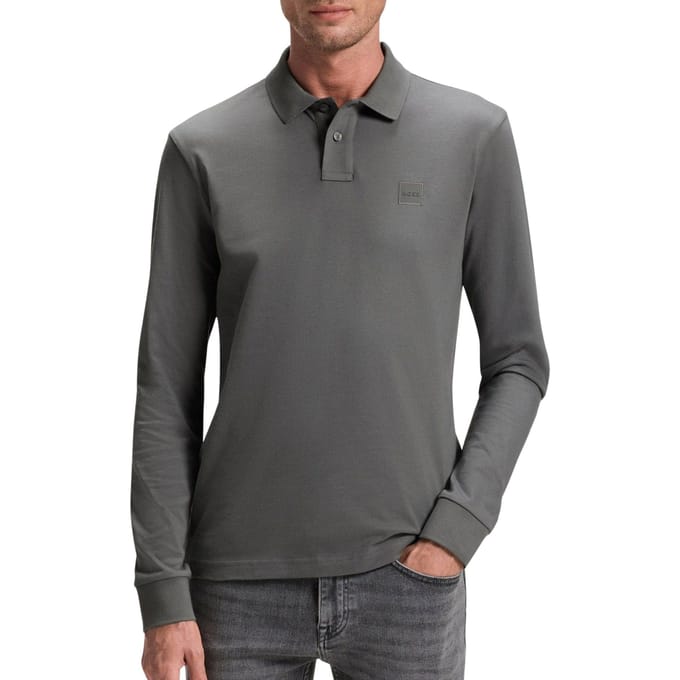 Boss Passerby Longsleeve Polo Heren - Maat S
