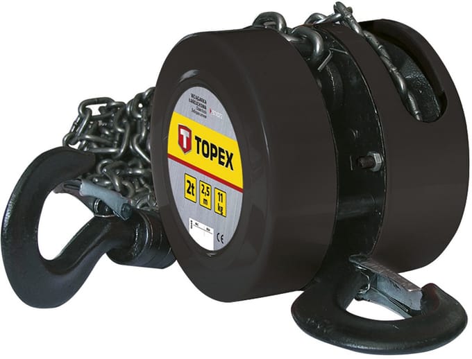 Topex Kettingblok 2T Max. Lengte 2,5mtr CE Keuring