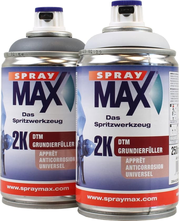 2K DTM Primer Filler in Spuitbus SPRAYMAX - Zwart