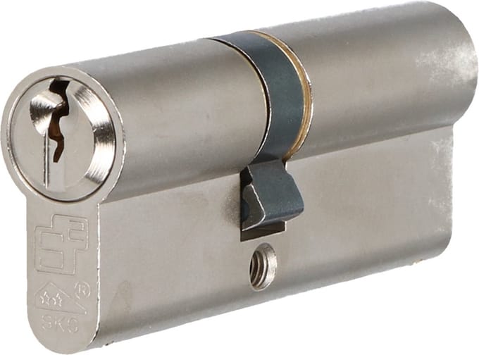 S2 veiligheidscilinder S6 35/45 SKG 2, dubbele profielcilinder (verschillend sluitend)