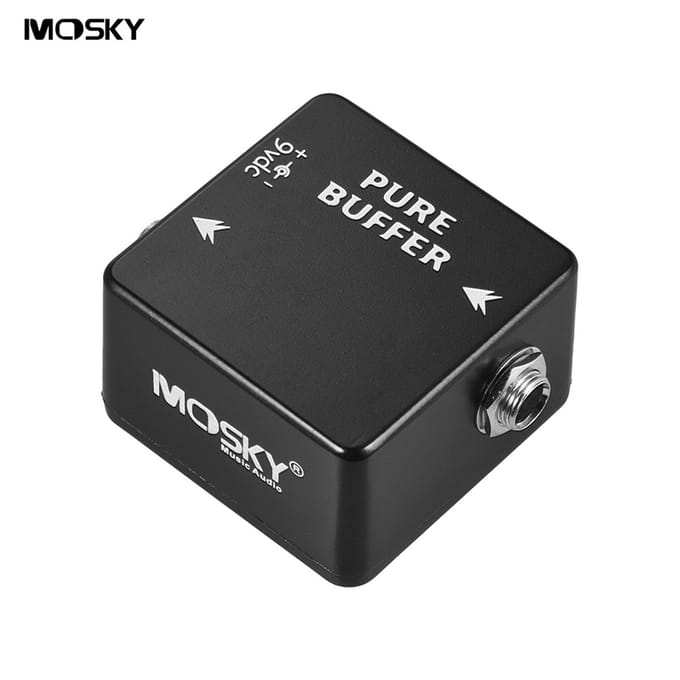 MOSKY PURE BUFFER Gitaarbuffereffectpedaal Volledig metalen omhulsel black