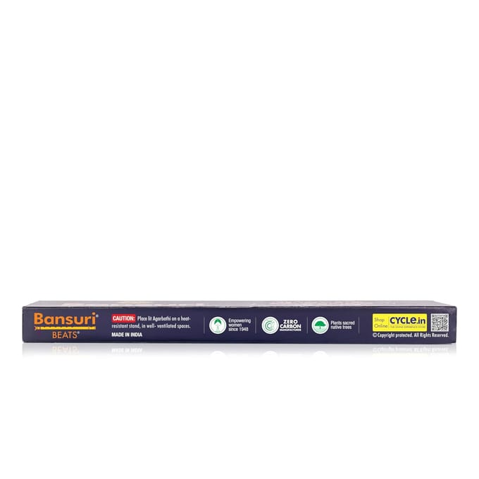 Cycle Pure Bansuri Beats Agarbatti Musk Wierookstokjes 100g Pak van 2 voor Puja & Ontspanning blue