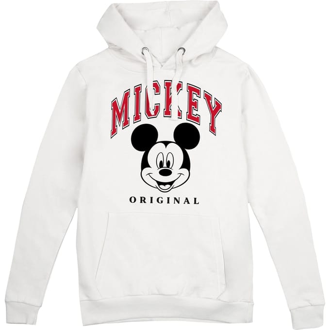 Disney Dames/Dames Collegiale Mickey Mouse Hoodie (Wit)