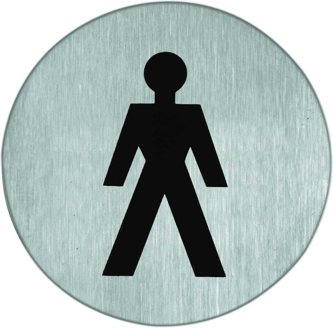 Artitec pictogram RVS 75MM heren