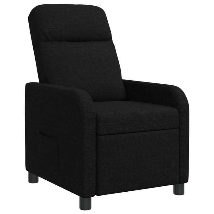 vidaXL - Recliner - Zwart - Stof