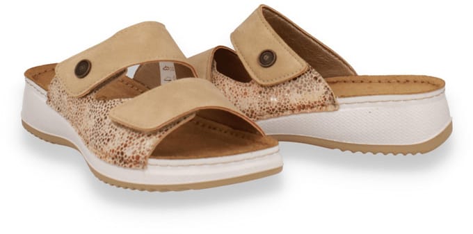 Mode-mania Dames Slipper | Beige | Maat: 37
