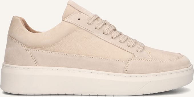 MACE Enzo-23 Sneakers Heren - Leren Sneaker - Beige - Maat 41
